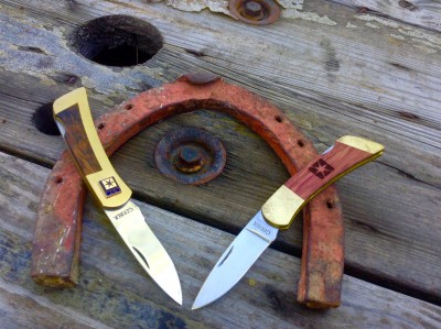 A Pair Of GERBER "Pacific Bell" Lockback Pocket Knives (Awards).