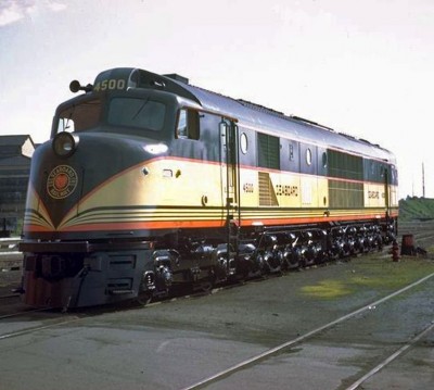 A Baldwin photo of new Seaboard Air Line DR-12-8-3000  4500 at the manufacturer's plant in Eddystone, Pennsylvania following its completion on December 3, 1945.jpg
