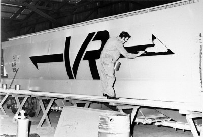 grain hopper being painted at newport 1972.jpg