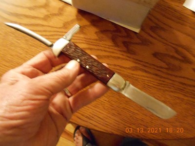 Needs a good sharpening, then it'll be ready for the boys to work on some hard knots!