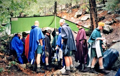 Lunch in the rain