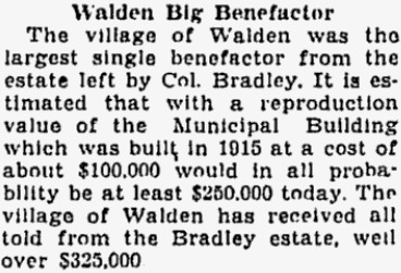 Colonel Thomas W. Bradley mentioned.