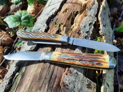 Tidioute #92 Eureka wavy jig bone - Blade Forums #77 stag clip