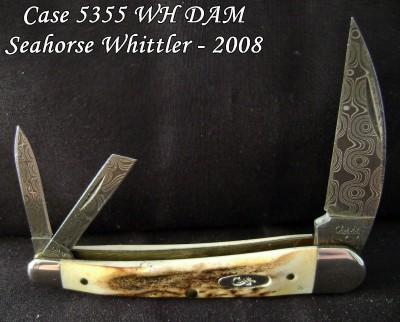 Case Seahorse Whittler 5355 WH DAM - 2008 Stag Damascus - Open.JPG