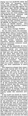 Tariff Bill. Landers, Fray &amp; Clark, New York Knife Co.,<br />John Russell Cutlery Co., Remington Cutlery Co.,<br />Schrade Cutlery Co., Schatt &amp; Morgan Cutlery Co mentioned.