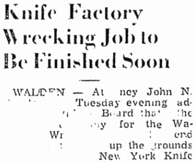 New York Knife mentioned