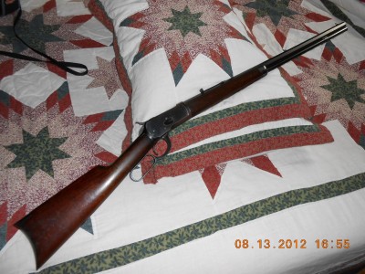 32-20 Winchester 1892 Rifle  A sweet shooter that hasn't been fired in about 20 years.