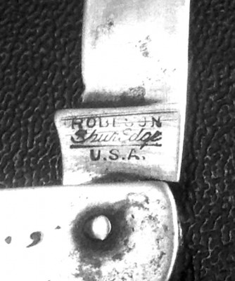 This Is The ROBESON Tang Stamp That Is<br />On The Other Style/Pattern "W &amp; H" Pocket Knife.<br />See The Link Posted Above.