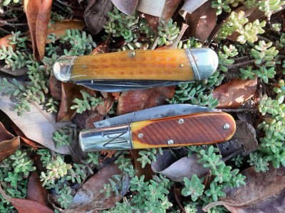 GEC 771115 saw cut bone Barlow - Case Classic 63046 honey bone whittler