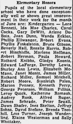 James Schrade mentioned-<br />Walden Schools Honor League.