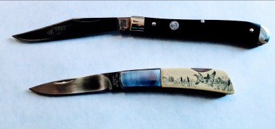 I don't think either of these have been sharpened.