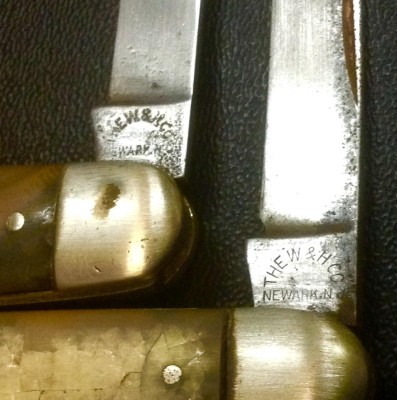 Main Blade Tang Stamps-Both Knives.