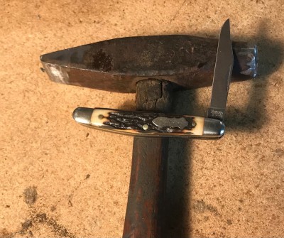 Finished, on the hammer