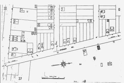 Wisner Avenue And Immediate Area-<br />1913 Sanborn Insurance Map.