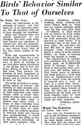 Letter To The Editor-Parts 1 &amp; 3.