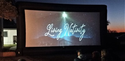 30 ft. blowup screen