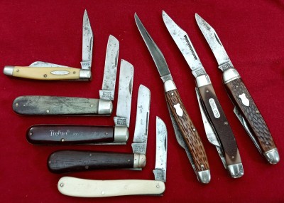 These are some of my Schrade Waldens, But by no means is it all of them. I have several 804's, bunches of 80Ts, 61OTs, Etc.