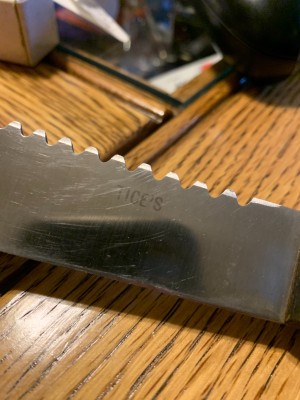 Blade etch