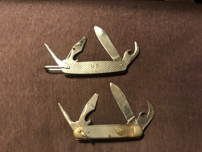 Camillus and Ulster camp knives.