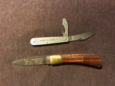 Camillus and a mystery lock back.  The tang stamp just says “Italy”