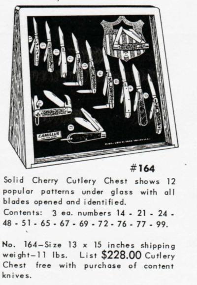 Camillus 164 Merchandiser, solid cherry