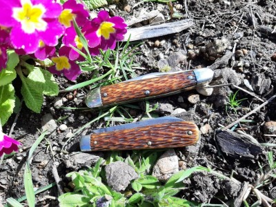 Schrade Cut Co whittler and bare head