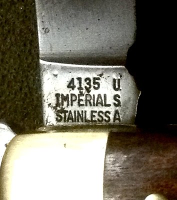 The Main Blade Back Tang Stamp.