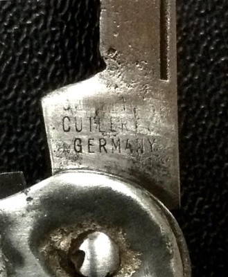 The Secondary Blade Tang Stamp.<br />? - CUTLERY Cᴏ̲ - GERMANY <br />Possibly A "CELEBRATE" Tang Stamp?