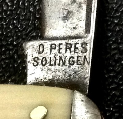 The Main Blade Front Tang Stamp.