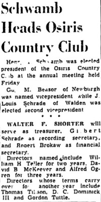 J. Louis Schrade And <br />Gilbert "Gil" Schrade Mentioned.