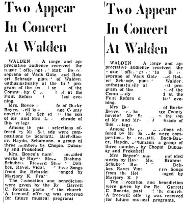 Robert Schrade and Mr. &amp; Mrs Louis J. Schrade Mentioned.