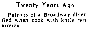Twenty Years Ago Would Make This April, 1931.