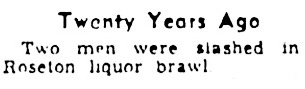 Twenty Years Ago Would Make This April, 1931.