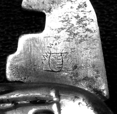 The Glass Cutter Tang Stamp.<br />Plain Symbol Or Logo