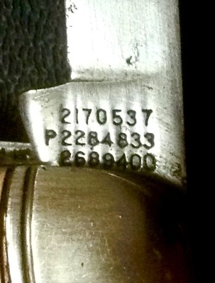 The Secondary Blade Tang Stamp.