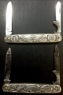 Picture #9.<br />The "W &amp; H" And "VALLEY FORGE" <br />Pocket Knives For Comparison.