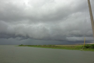 Squall over Mississippi Sound