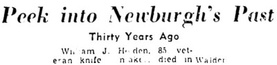 Thirty Years Ago Would Make It December, 1921.