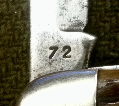 The Main Blade Back Tang Stamp.