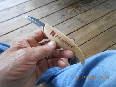 One of the new carving knives used.