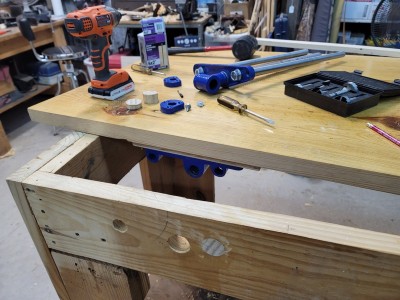 dowel to fix screw up.