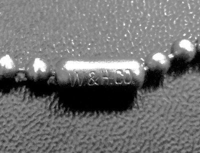 Marked W. &amp; H. CO.