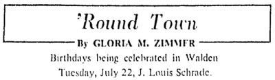 J. Louis Schrade Mentioned.