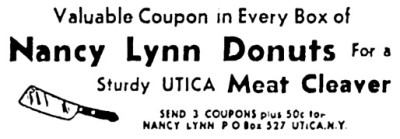 UTICA Meat Cleaver Ad.