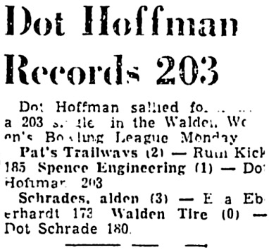 Dorothy "Dot" Schrade Mentioned.