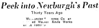 Walden Knife Works Mentioned.<br />Thirty Years Ago Would Make It April, 1923.