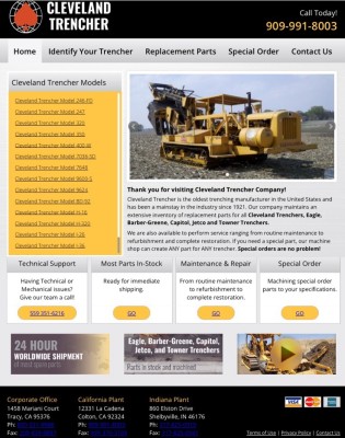 The CLEVELAND TRENCHER Website.
