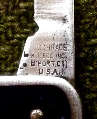 The Main Blade Front Tang Stamp.