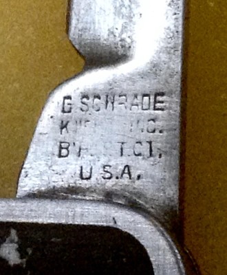 The Main Blade Front Tang Stamp.