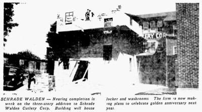 Picture With Above Article.<br />Schrade Walden Cutlery Corporation Mentioned.